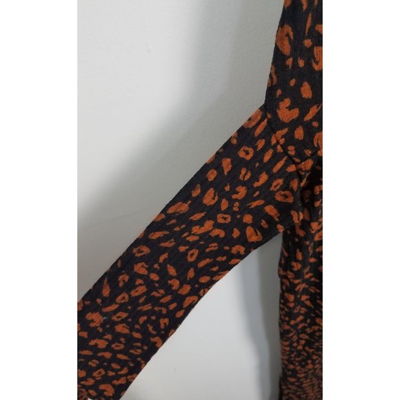 Eloquii Women's Sz. 22/24 Animal Print Lightweight Long Sleeve Mid Length Dress - Picture 8 of 8